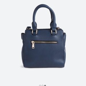 Octavia Blue Faux Leather Purse